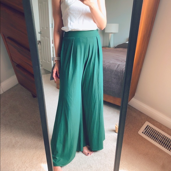 women jersey flare pants